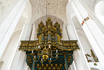 Musical organ. Church of the Virgin Mary in Gdansk	