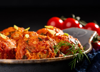 meat or chicken meatballs, cutlets