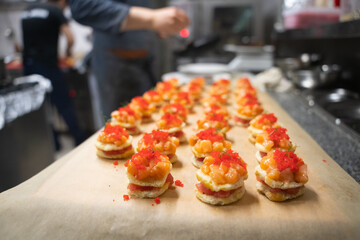 sandwiches with salmon