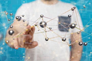 Protect Cloud Information Data Concept..