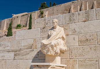 Statue in Athens Acropolis