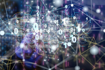 conference Digital Network and data concept 3d