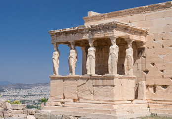 Erechtheion temple on Athens Acropolis