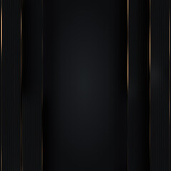 Luxury collection. Black background with golden stripes. Elegant square composition. Blank universal minimalist wallpaper. Trendy empty copy space. Gold frame. Horizontal and vertical lines. Hot sale