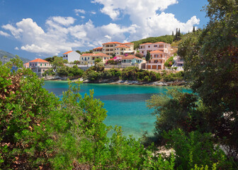 Fototapeta premium Fiscardo village on Kefalonia