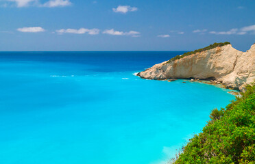 Porto Katsiki beach at Lefkada island