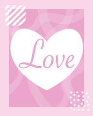 Valentine's day card love