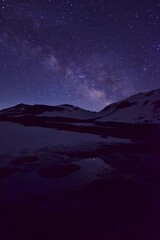 満天の星空　北アルプス 立山連峰
