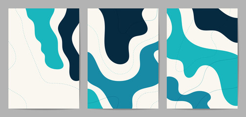 Minimal covers design. Trendy set, Modern Poster Art. Design for wall framed prints, canvas poster, artwork as postcard or brochure.Vector illustration.