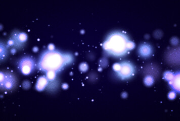 Obraz premium 背景素材_イルミネーション_青