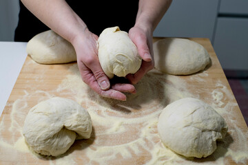 homemade pizza processing