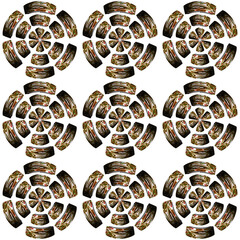 seamless pattern with wheel