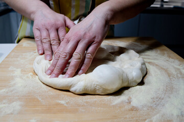 homemade pizza processing