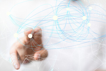 conference Digital Network and data concept 3d