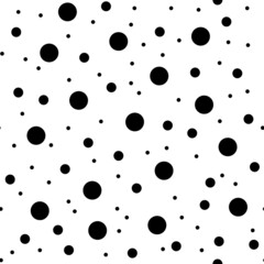 Seamless pattern with dots. Simple vector texture