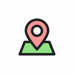 map pointer gps navigation destination