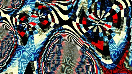 Obraz premium Digital fractal pattern. Abstract background. Horizontal background with aspect ratio 16 : 9