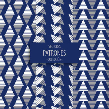 patr&oacute;n abstracto con fondo azul