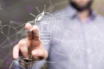 Neural network 3D illustration. Big data and cybersecurity