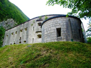 Tourist attraction Kluze fortress in Littoral region of Slovenia