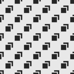 Vector seamless geometric pattern. Black and white endless texture. Monochrome unusual background