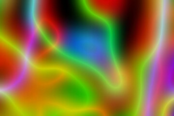 Bright multicolored defocused background. Blurry lines and spots. Neon. Background for the cover of a book, notebook, laptop cover.