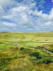 De Slufter Naturschutzgebiet auf Texel, NL