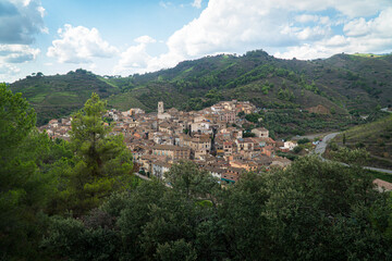 Fototapeta na wymiar City of Porrera, in Priorat (Catalonia, Spain).