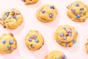 Unicorn chocolate chip cookie