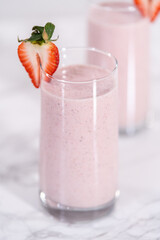 Strawberry banana smoothie