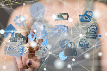 Technology background. Big data concept