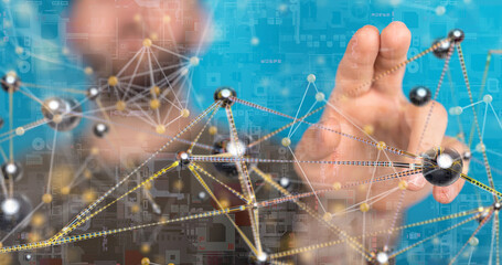 Protect Cloud Information Data Concept..
