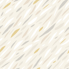 Abstract neutral brush stokes seamless pattern. Simple striped background. Vector illustration.