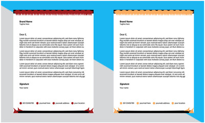 Creative Letterhead Template Design