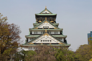 castle in osaka (japan)