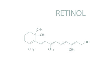  Retinol molecular skeletal chemical formula.	
