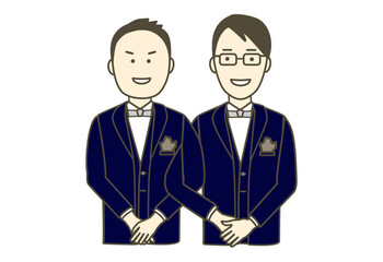 gay or lesbian family illustration on vector 