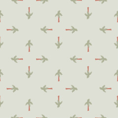 Palm tree seamless pattern. Tropical background.