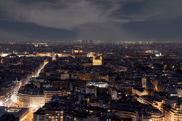 Vue aérienne de l'église Saint Sulpice à Paris