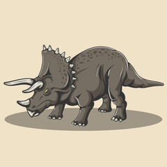 Dinosaur Poster and sticker vector illustration. EPS10