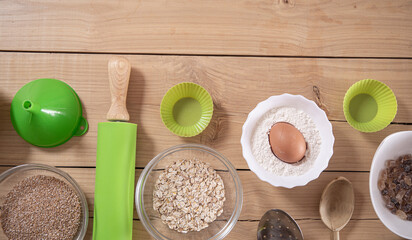 baking ingredients for baking. Spices. Easter concept. Easter photo. Table. 