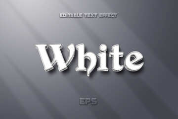 Editable text effect, gray background, White text