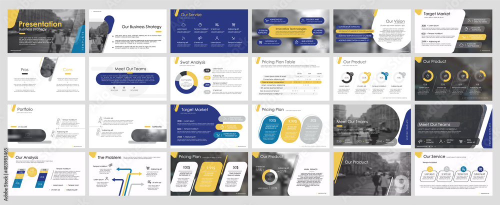 Poster presentation template. elements for slide presentations on a white background. use also as a flyer, 