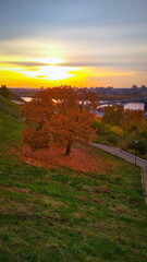 Beautiful autumn day in Nizhny Novgorod
