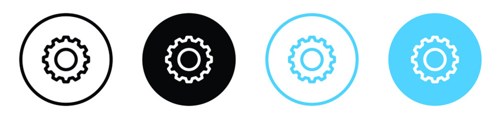 Setting gears icon option settings gear icon button, options symbol	
