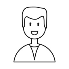 Vector design of physician and consultation icon. Collection of physician and portrait stock vector illustration.