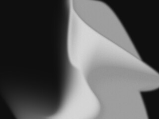 Abstract blurred black and white liquid wavy shapes futuristic background for business. Glowing retro waves grainy backdrop.