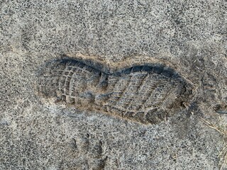 footprint in the sand
