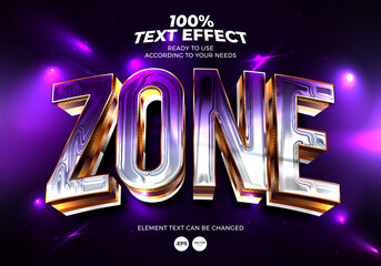 Zone Text Effect