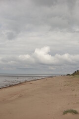 Fototapeta na wymiar Beach, Baltic sea summer, sky